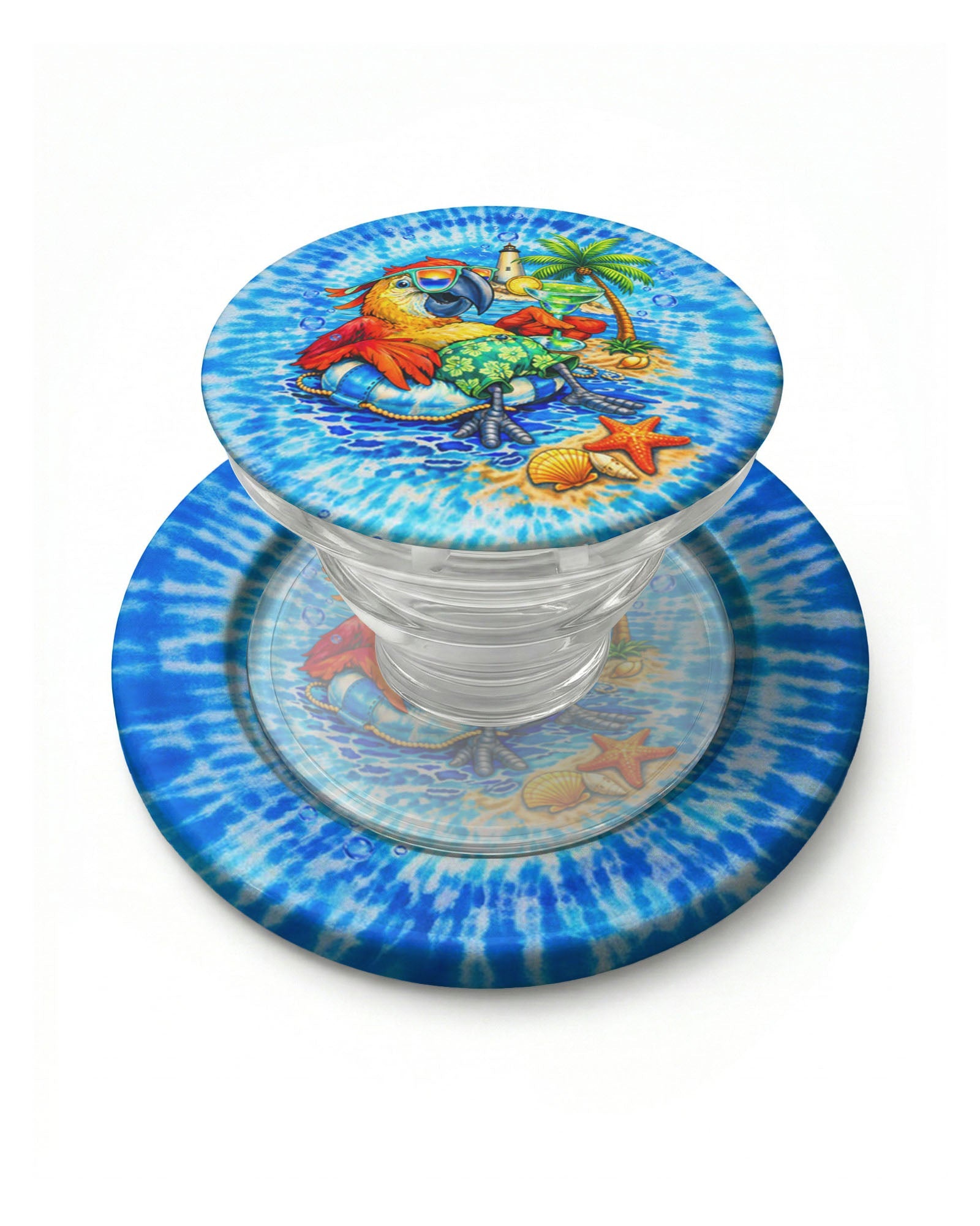 I'M ON ISLAND TIME PARROT SWIRL MAGSAFE PHONE GRIP   - TLTW1304262