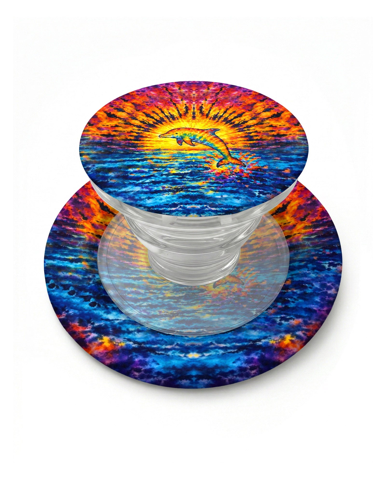 DOLPHIN SUNSET WATERCOLOR PATTERN MAGSAFE PHONE GRIP   - TLHN2104264