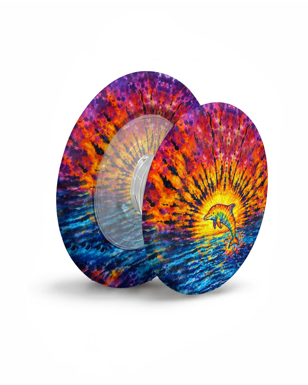 DOLPHIN SUNSET WATERCOLOR PATTERN MAGSAFE PHONE GRIP   - TLHN2104264