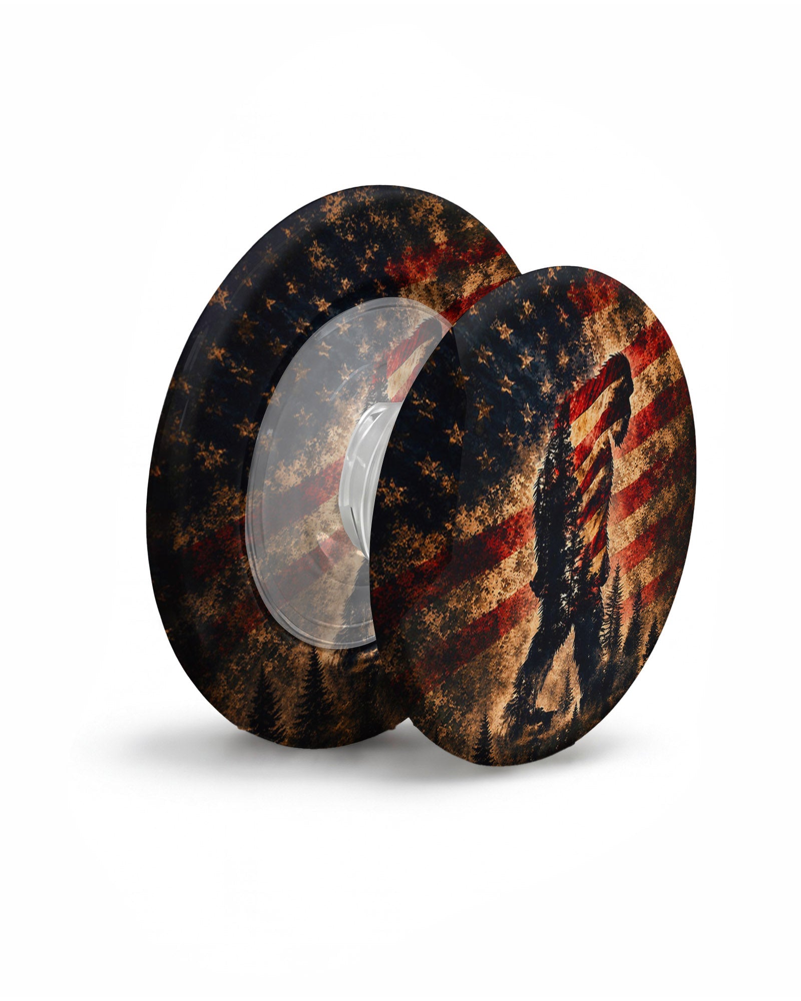 BIGFOOT IN THE FOREST STARS & STRIPES MAGSAFE PHONE GRIP  - TLHN2105264
