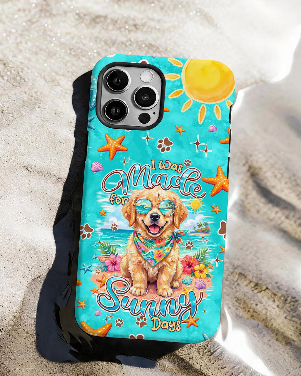 I WAS MADE FOR SUNNY DAYS GOLDEN RETRIEVER DOG PHONE CASE - TYPQ0206261