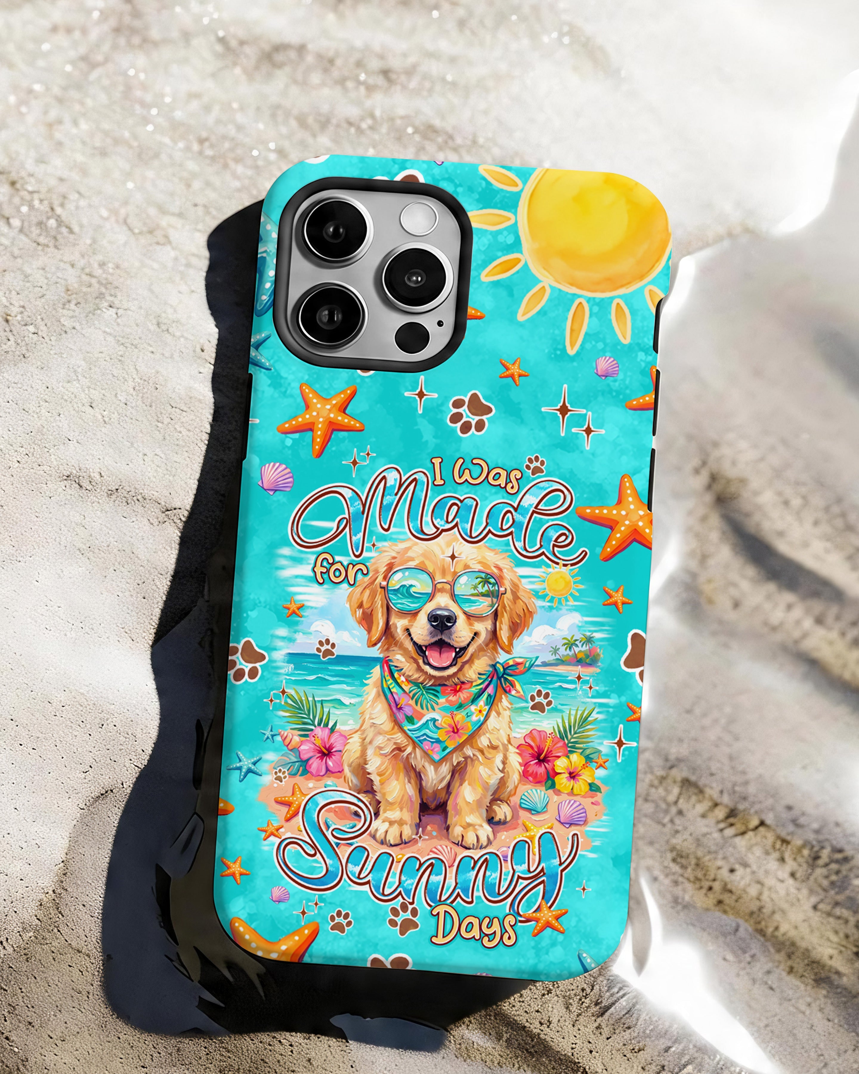 I WAS MADE FOR SUNNY DAYS GOLDEN RETRIEVER DOG PHONE CASE - TYPQ0206261
