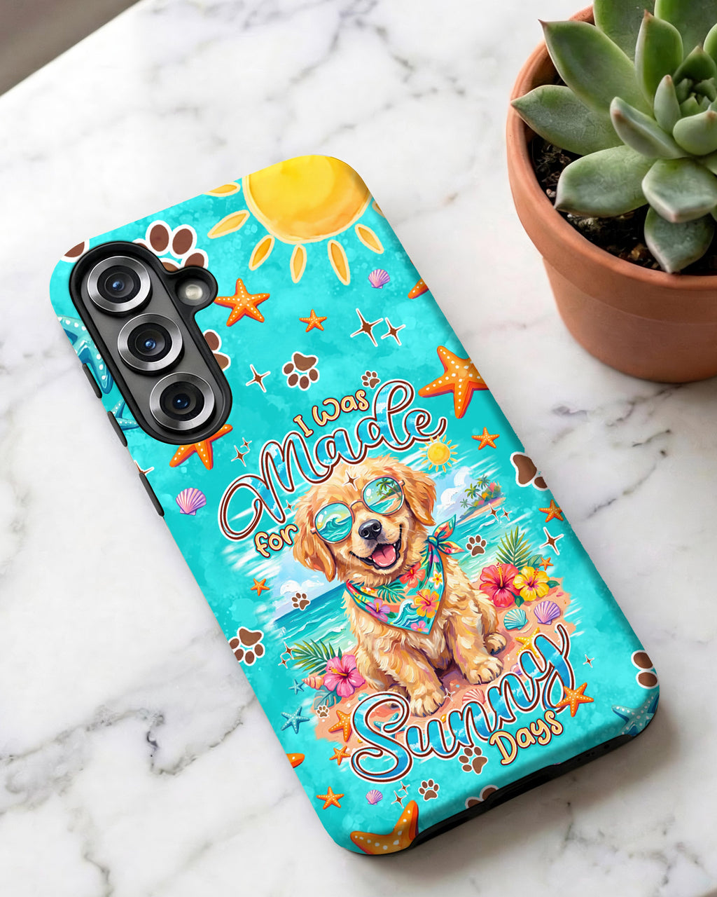 I WAS MADE FOR SUNNY DAYS GOLDEN RETRIEVER DOG PHONE CASE - TYPQ0206261
