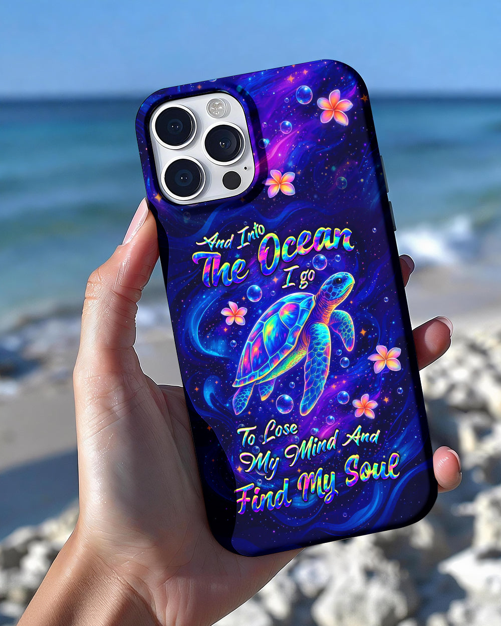 AND INTO THE OCEAN I GO TURTLE PHONE CASE  - TLHG1504262