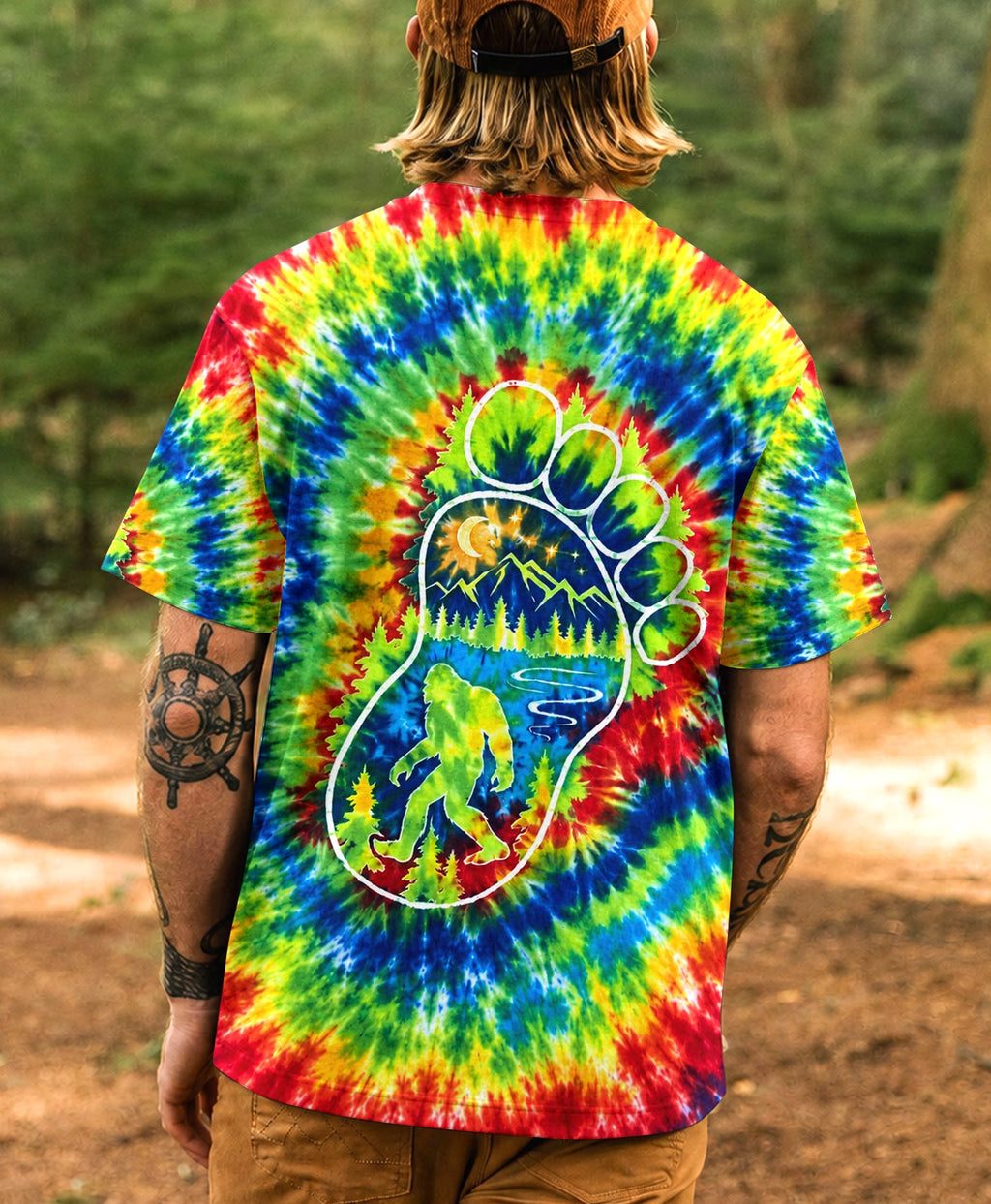 BIGFOOT FOOTPRINT BURST ALL OVER PRINT - TLHG0807264