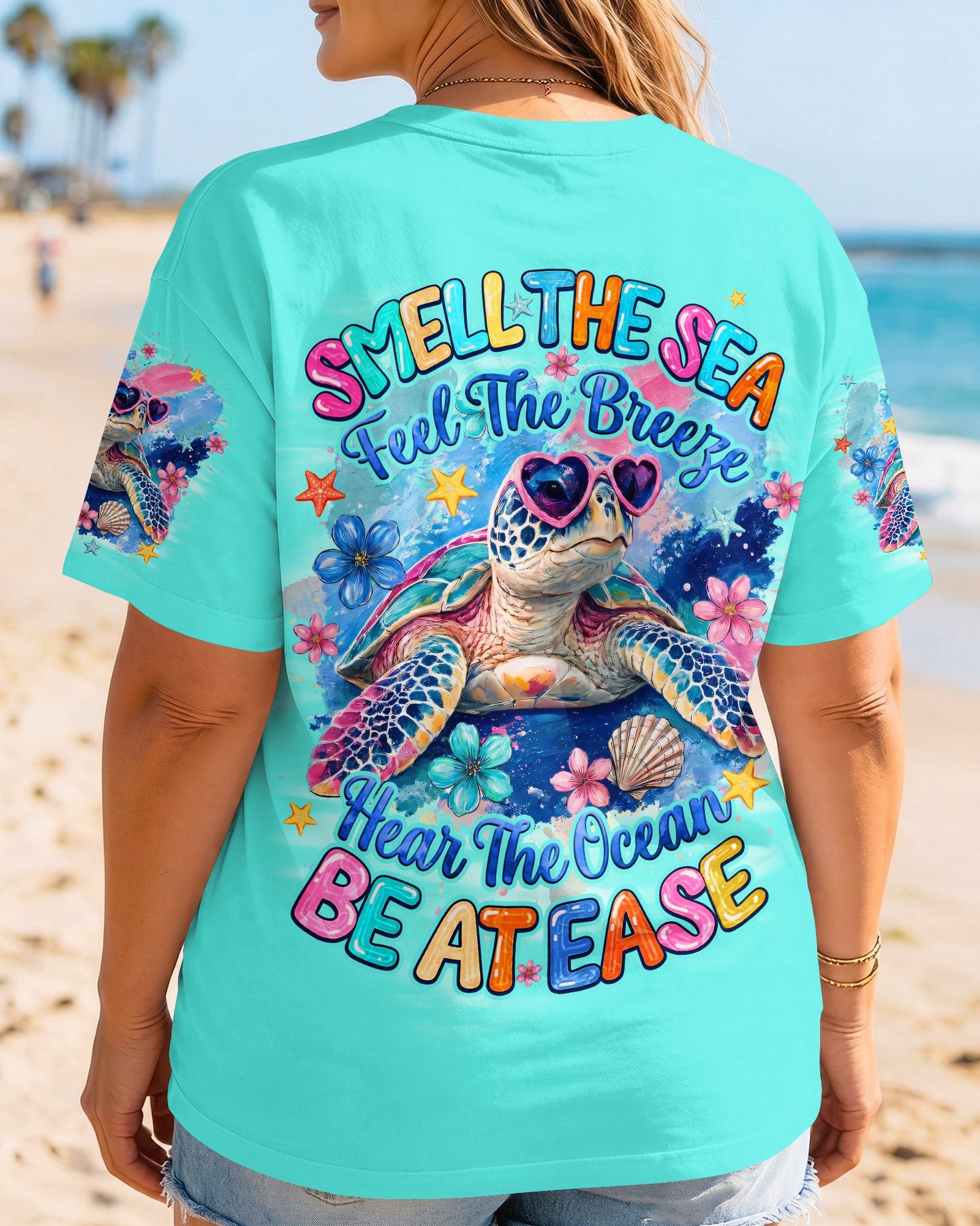 SMELL THE SEA TURTLE ALL OVER PRINT - TYQY1806262
