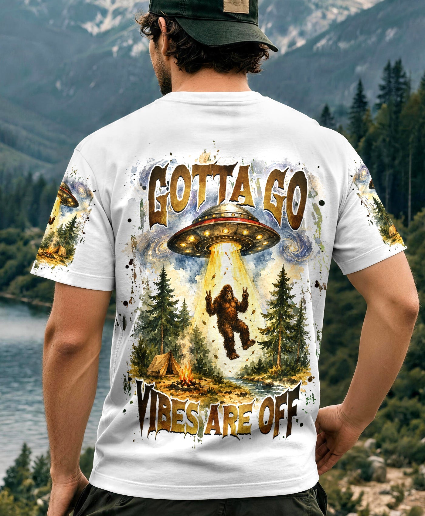 GOTTA GO VIBES ARE OFF BIGFOOT ALL OVER PRINT  - TLHG2206264