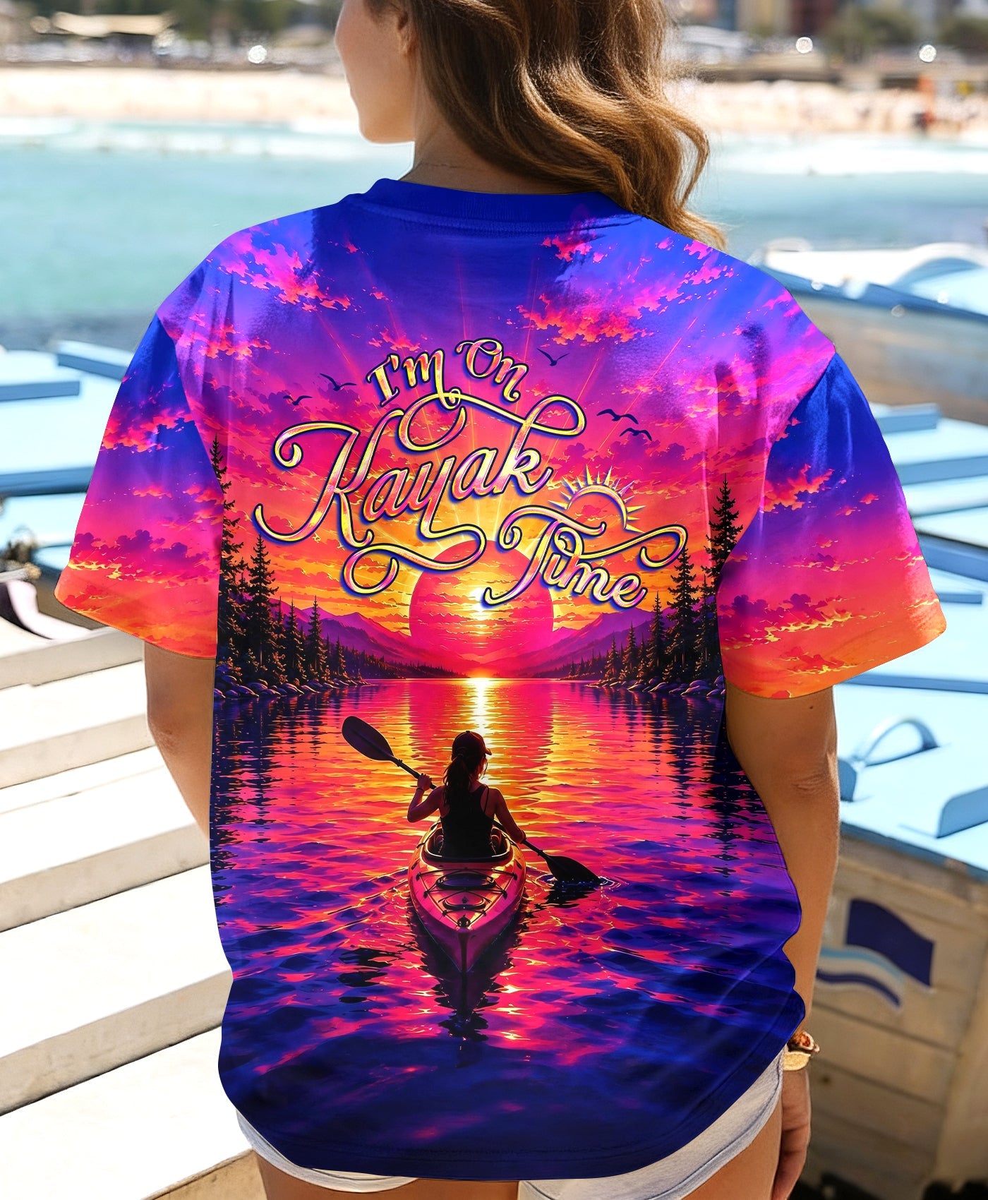 I'M ON KAYAK TIME SUNSET ALL OVER PRINT   - TLHG2805262