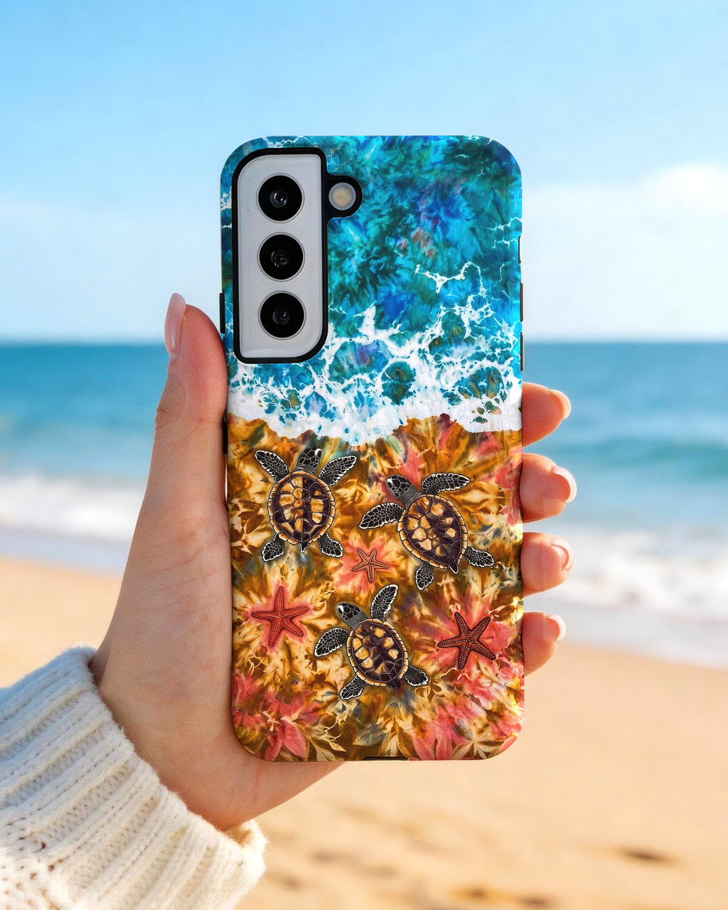 SEA TURTLE SALTY WAVES PHONE CASE  - TLHG1405264