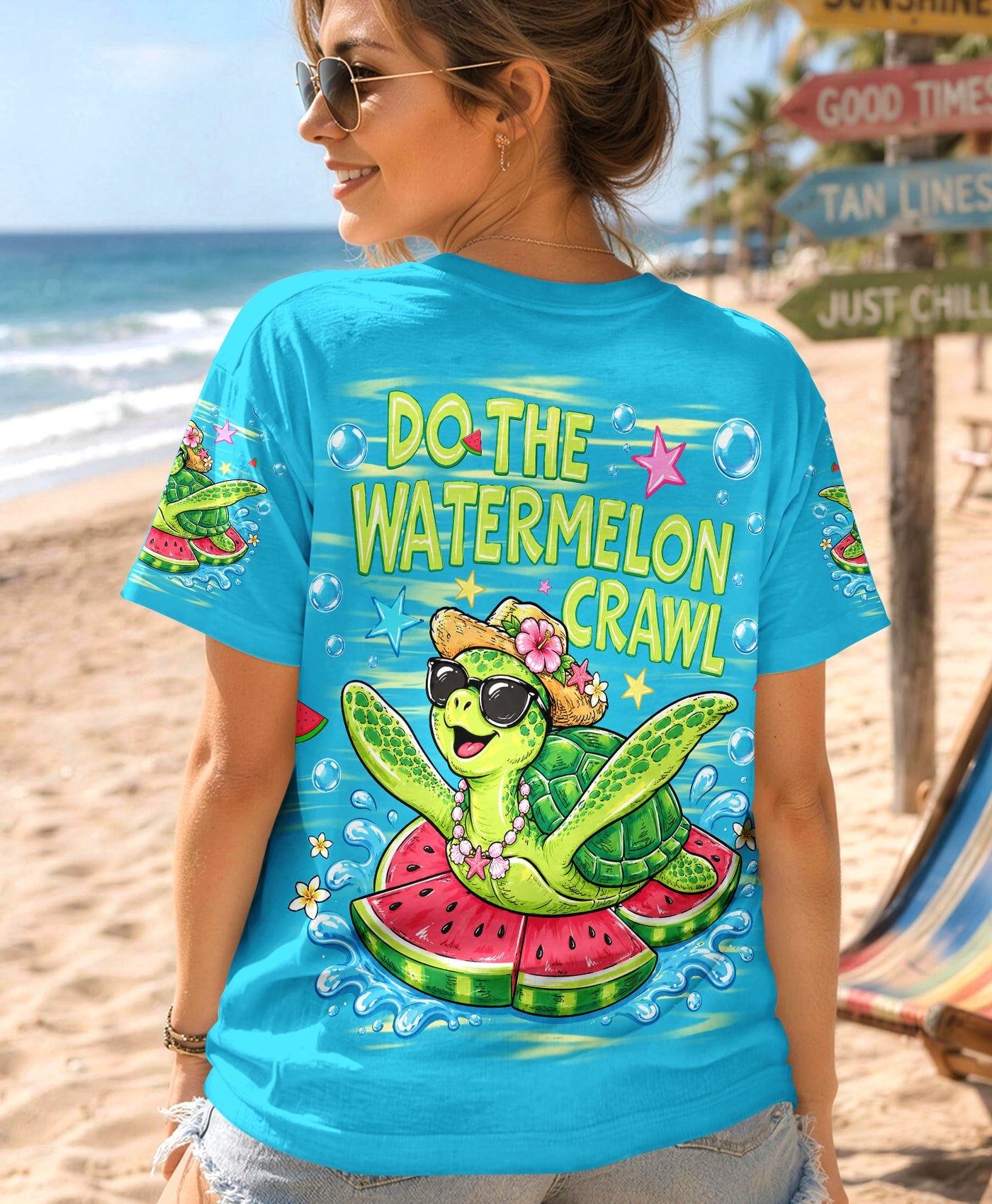 DO THE WATERMELON CRAWL TURTLE ALL OVER PRINT - TLHG1106263