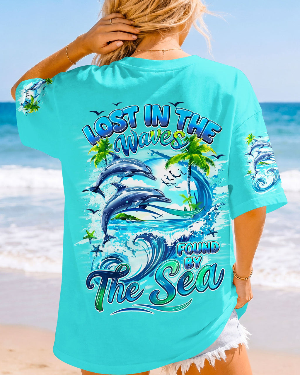 LOST IN THE WAVES FOUND BY THE SEA ALL OVER PRINT - TYQY2705262