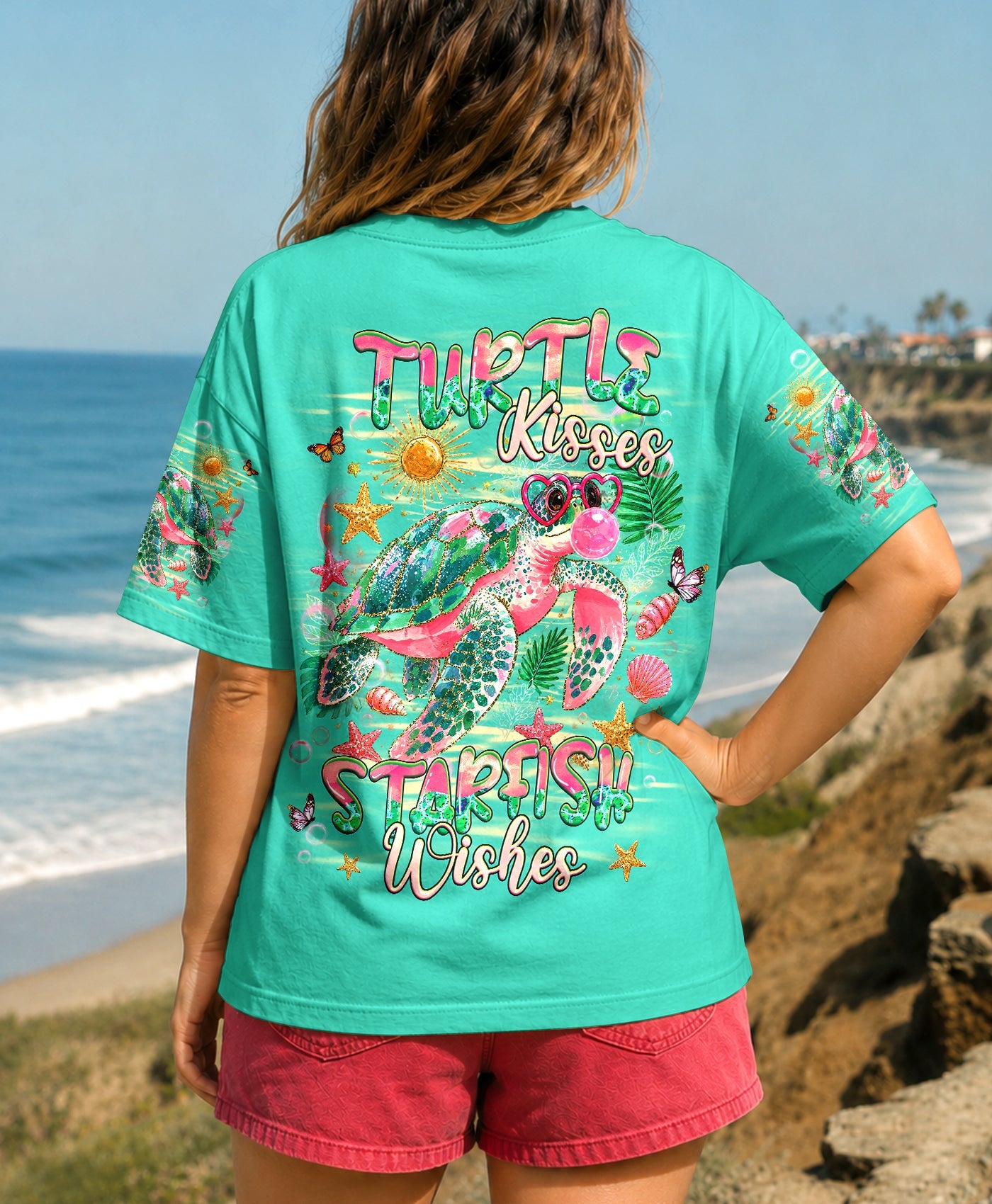 TURTLE KISSES STARFISH WISHES  ALL OVER PRINT - TLHG1007262