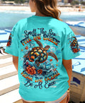 SMELL THE SEA FEEL THE BREEZE TURTLE  ALL OVER PRINT   - TLHG0406263