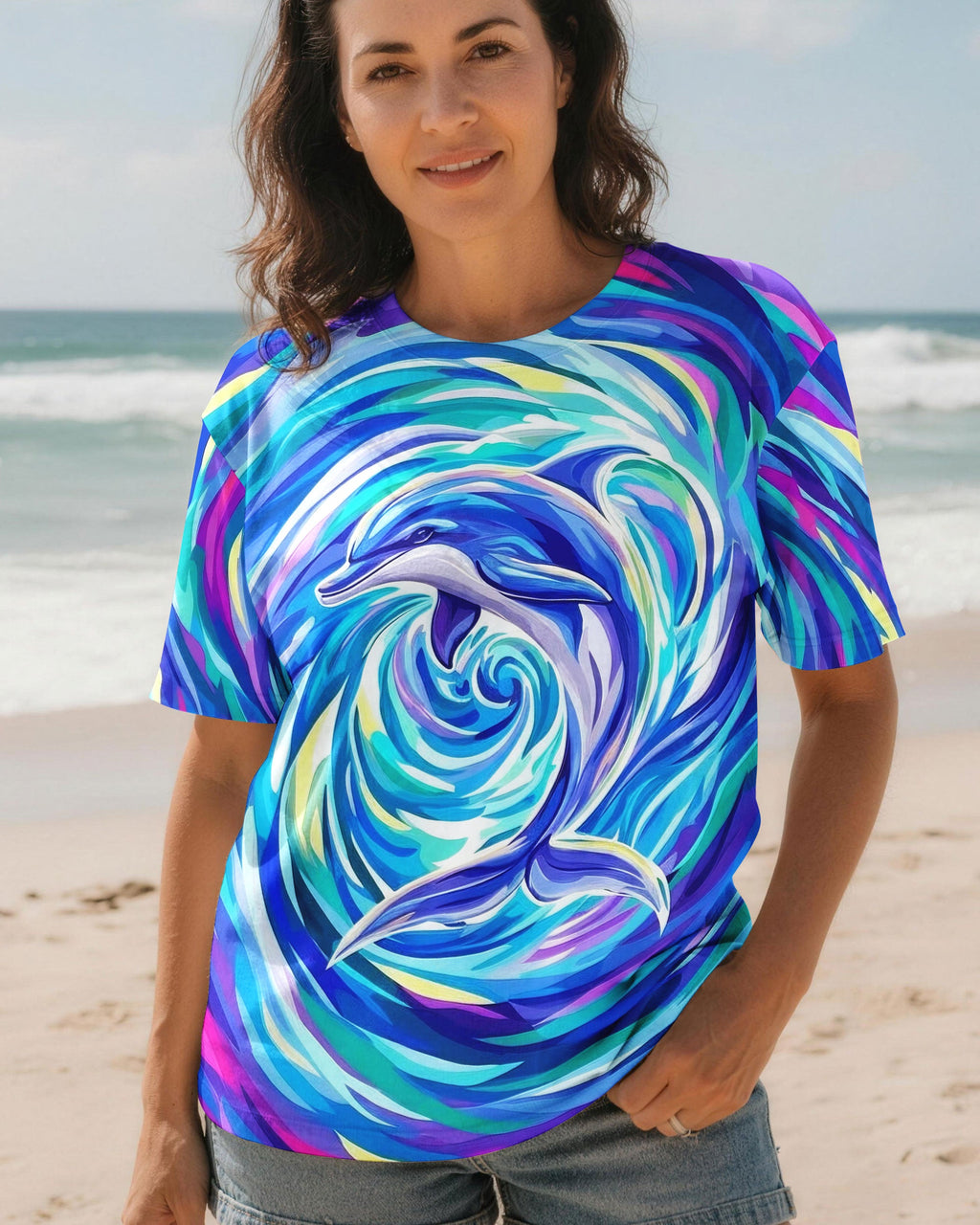 OCEAN SPIRIT DOLPHIN ALL OVER PRINT - TYLN0605261