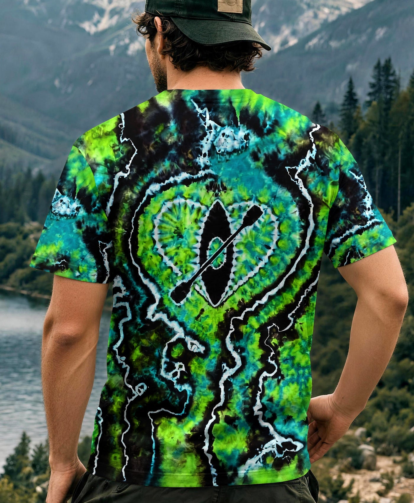 KAYAK LAKE DAY BURST PATTERN ALL OVER PRINT - TLHG1506263