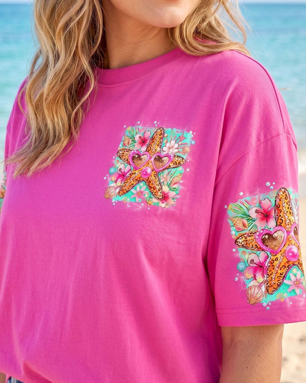SMELL THE SEA STARFISH ALL OVER PRINT - TYQY0807262