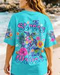 NO STRESS JUST WAVES TURTLE ALL OVER PRINT - TYQY1106265