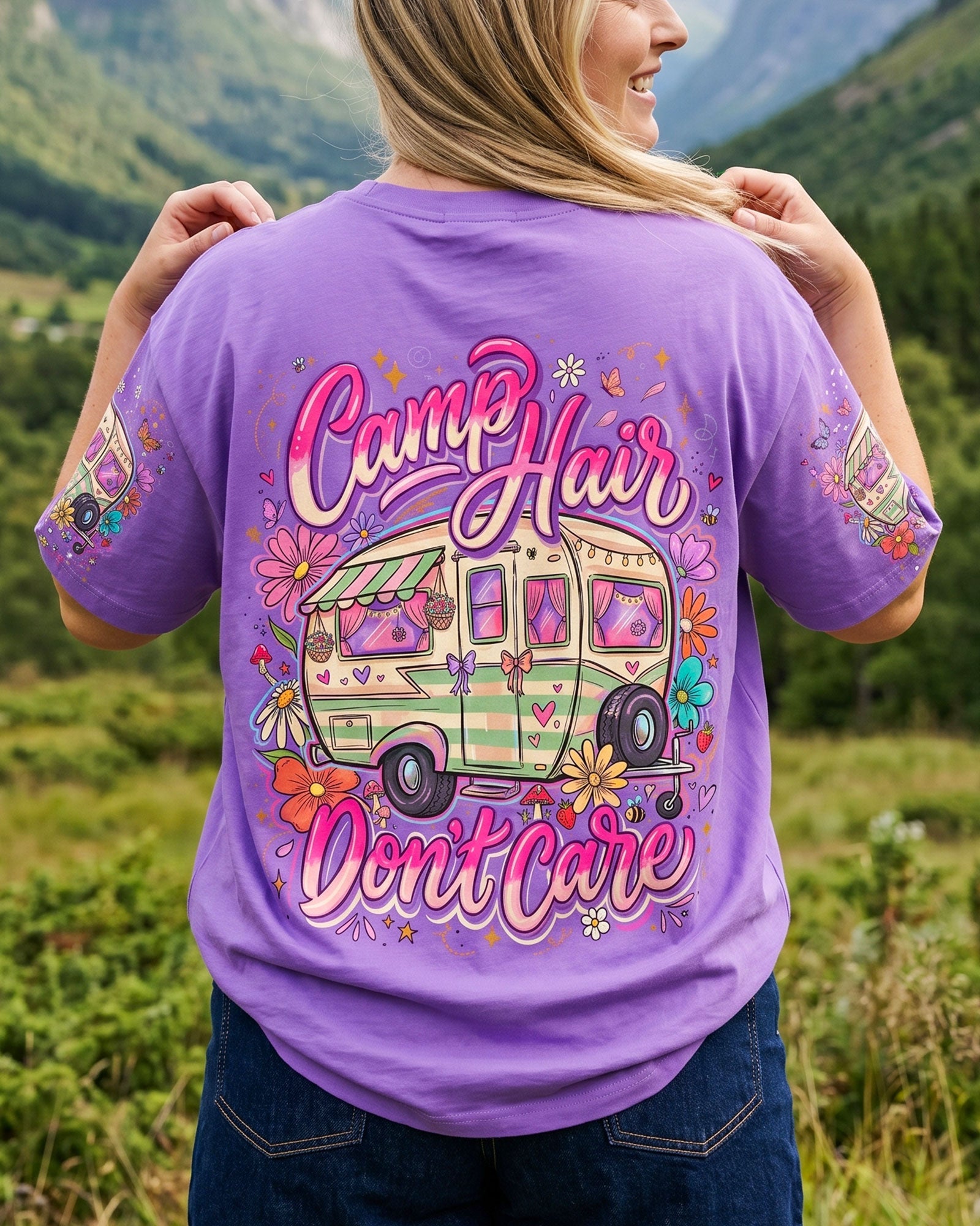 CAMP HAIR DON'T CARE ALL OVER PRINT - TYQY2406261