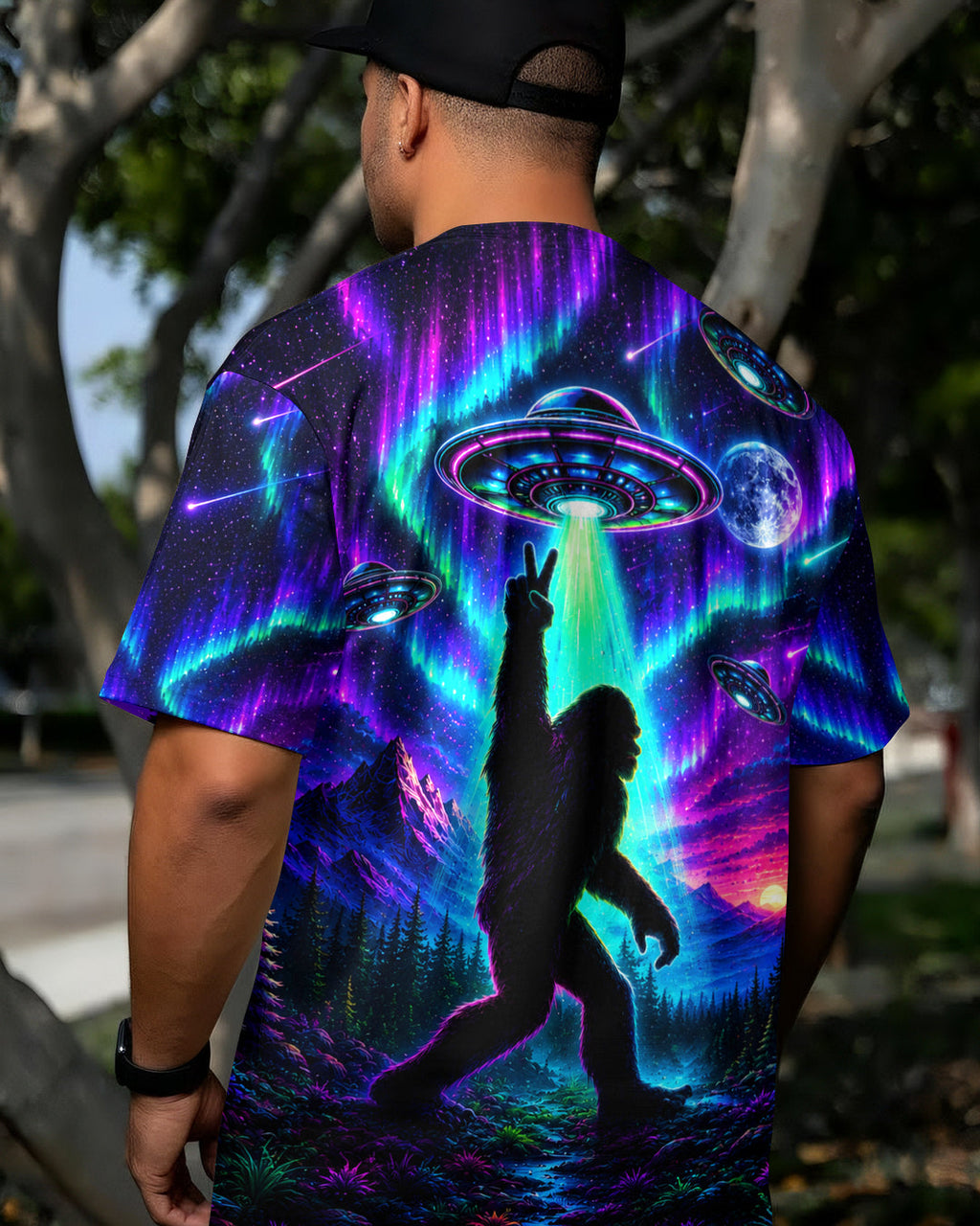BIGFOOT UFO AURORA ALL OVER PRINT - TLHG0907262