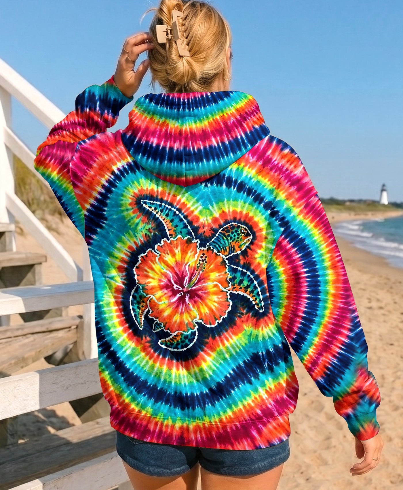 HIBISCUS SEA TURTLE SWIRL ALL OVER PRINT - TLHG1607262