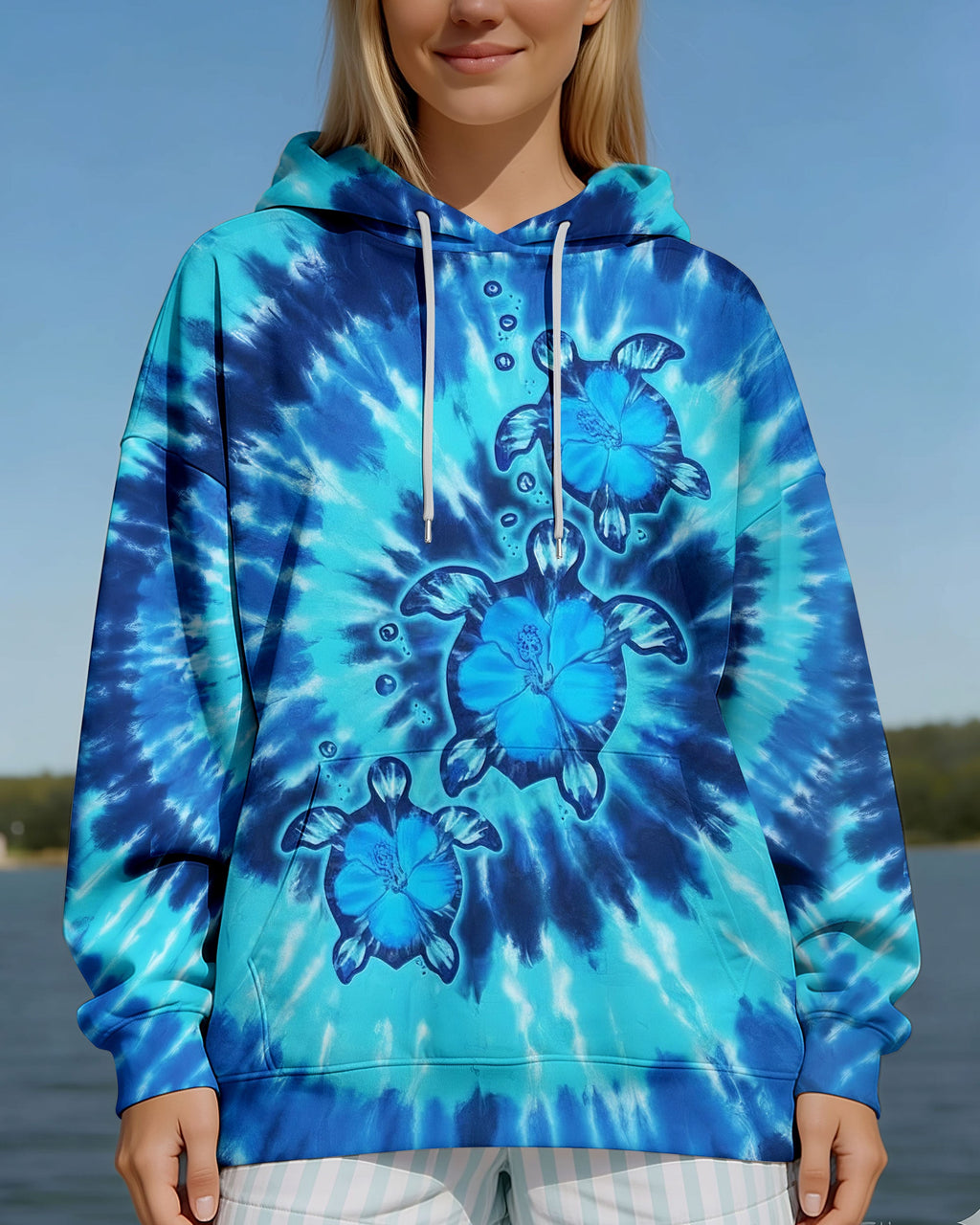 SEA TURTLE BLUE ALL OVER PRINT - TYLN1704263