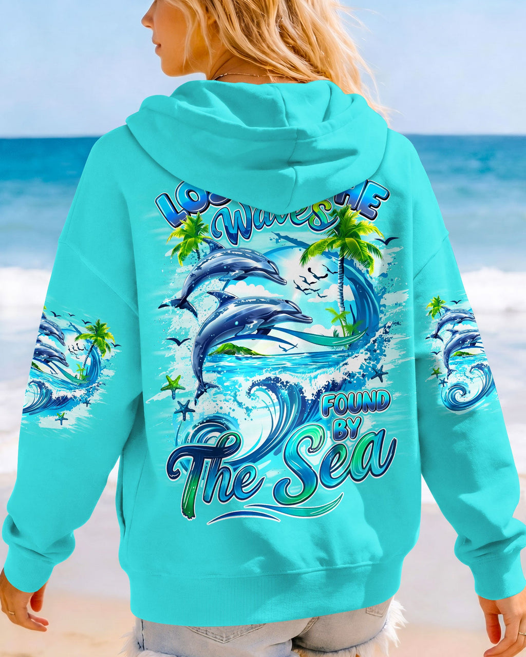 LOST IN THE WAVES FOUND BY THE SEA ALL OVER PRINT - TYQY2705262