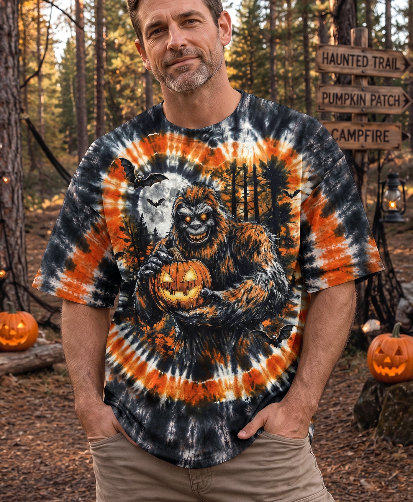 SCARY BIGFOOT HALLOWEEN ALL OVER PRINT - TLHG1707263
