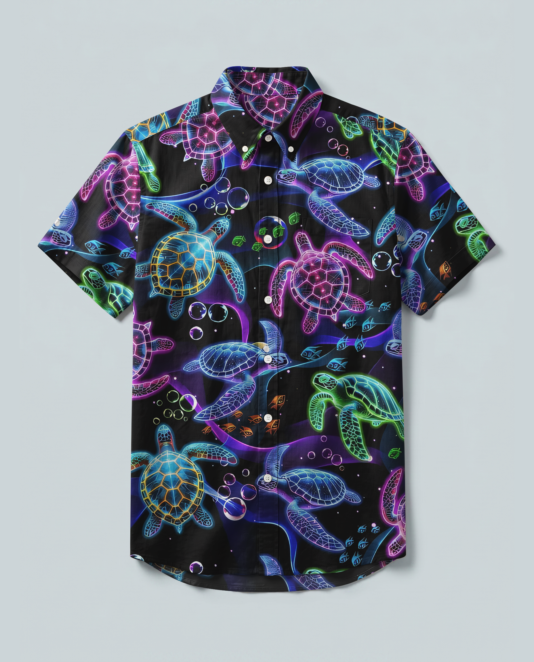 SEA TURTLES BUTTON-DOWN COLLAR SHIRT - TYQY0806261