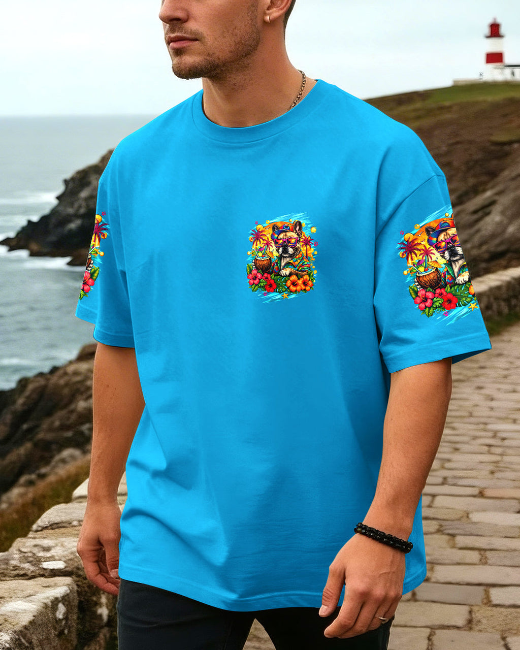 I'M ON ISLAND TIME FRENCH BULLDOG ALL OVER PRINT - TLHG2105262