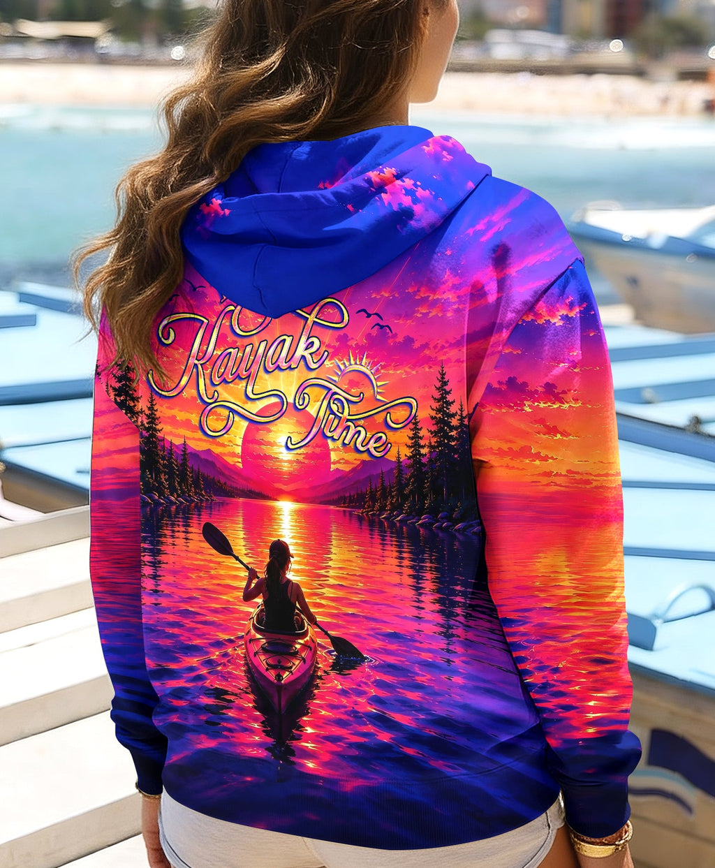 I'M ON KAYAK TIME SUNSET ALL OVER PRINT   - TLHG2805262