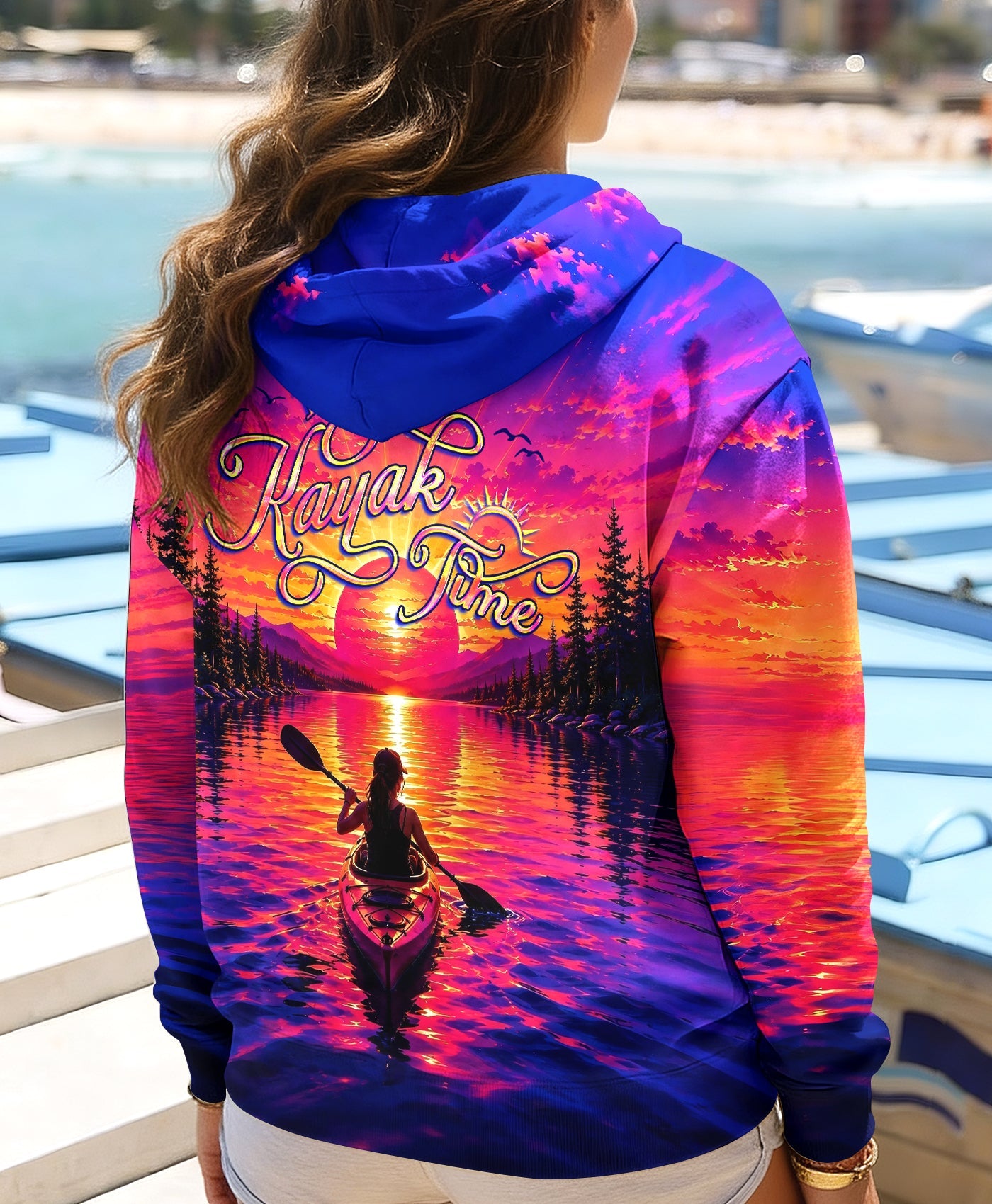 I'M ON KAYAK TIME SUNSET ALL OVER PRINT   - TLHG2805262