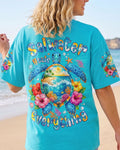 SALTWATER HEALS EVERYTHING TURTLE ALL OVER PRINT - TYQY0707262