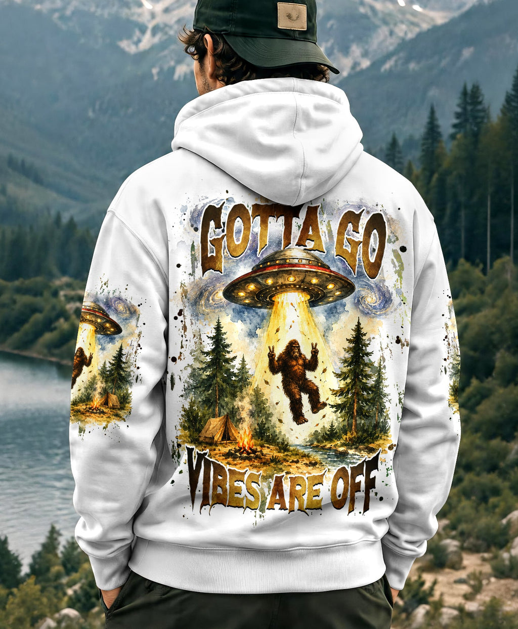 GOTTA GO VIBES ARE OFF BIGFOOT ALL OVER PRINT  - TLHG2206264