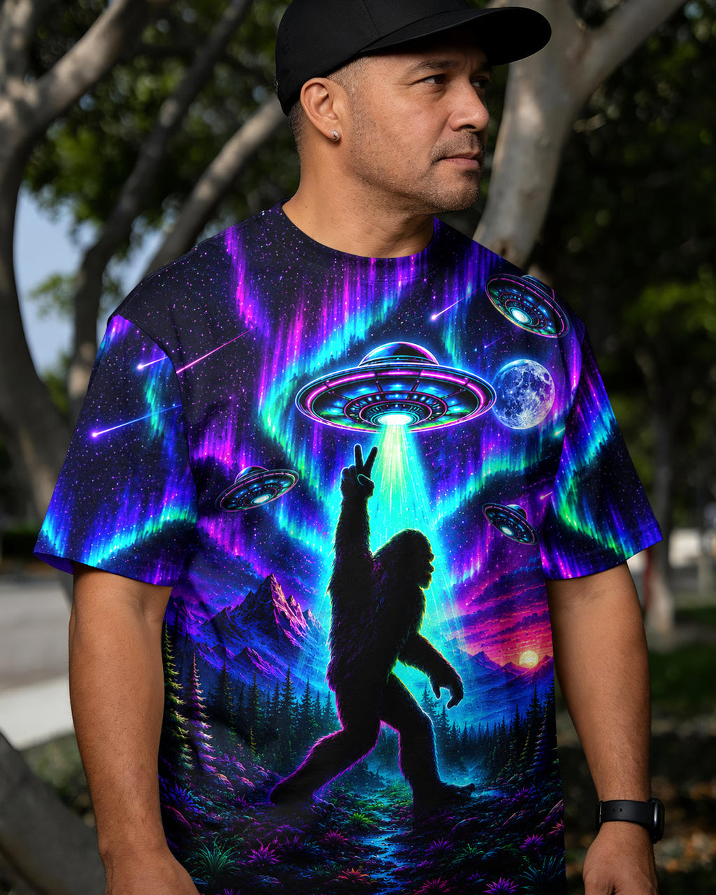 BIGFOOT UFO AURORA ALL OVER PRINT - TLHG0907262