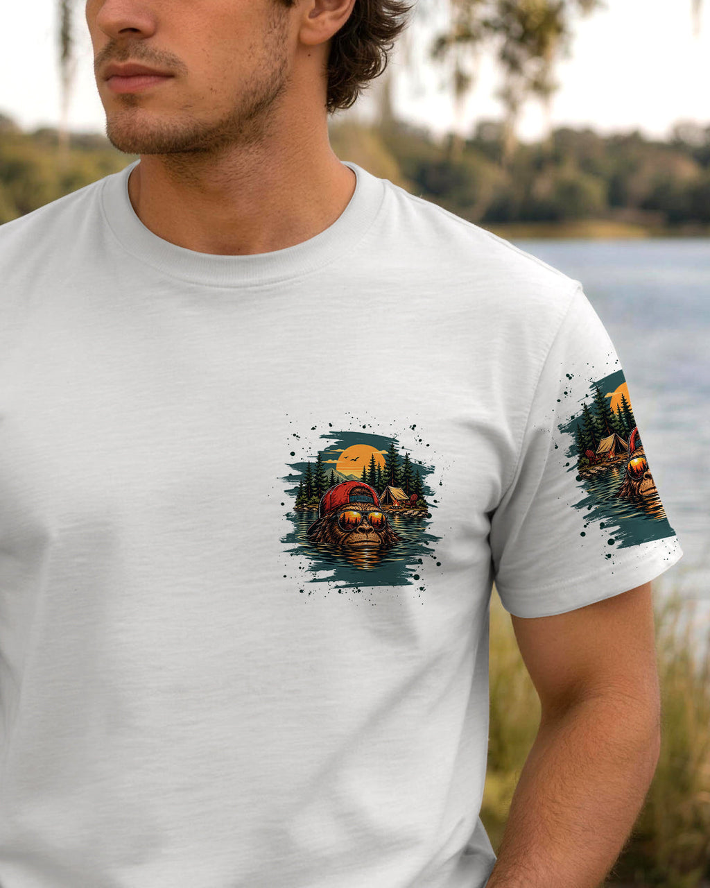 LIFE IS BETTER AT THE LAKE BIGFOOT ALL OVER PRINT   - TLHG2805263