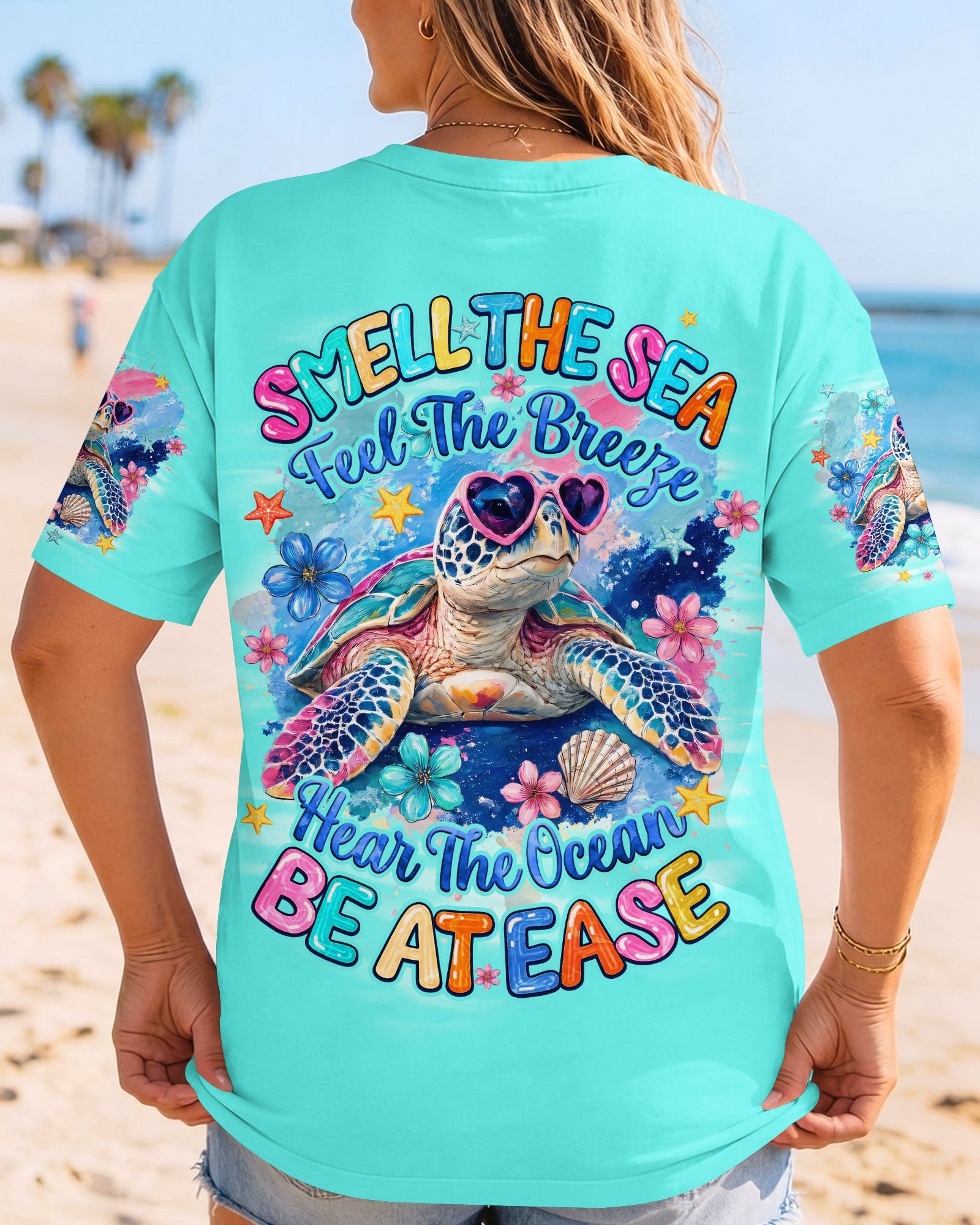 SMELL THE SEA TURTLE ALL OVER PRINT - TYQY1806262