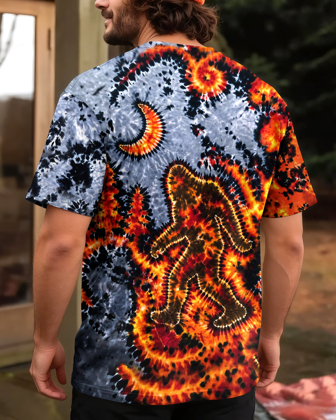 BIGFOOT IN FOREST CRESCENT MOON  ALL OVER PRINT - TLHG1505262