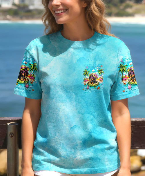 FLOAT DRINK TAN REPEAT DACHSHUND DOG ALL OVER PRINT -  TLHG2205263