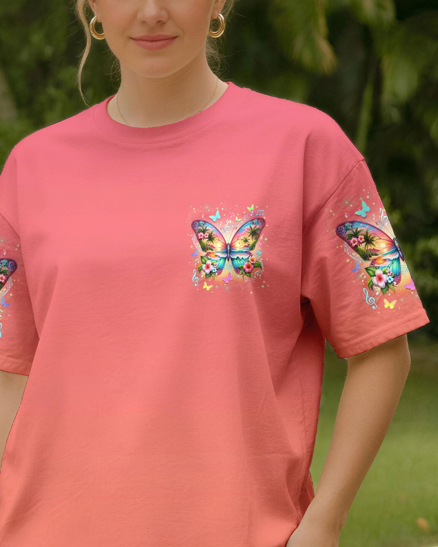 FIND ME WHERE THE MUSIC MEETS THE OCEAN BUTTERFLY ALL OVER PRINT - TYLN0704262