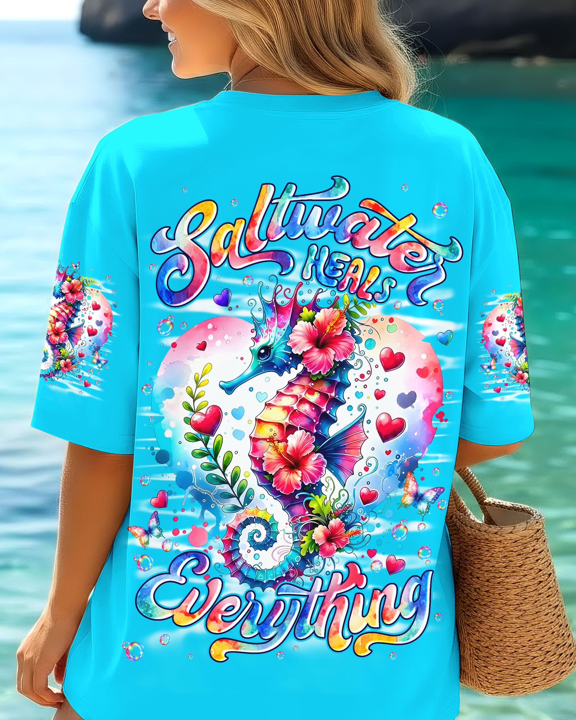 SALTWATER HEALS EVERYTHING SEAHORSE ALL OVER PRINT - TYLN1505262