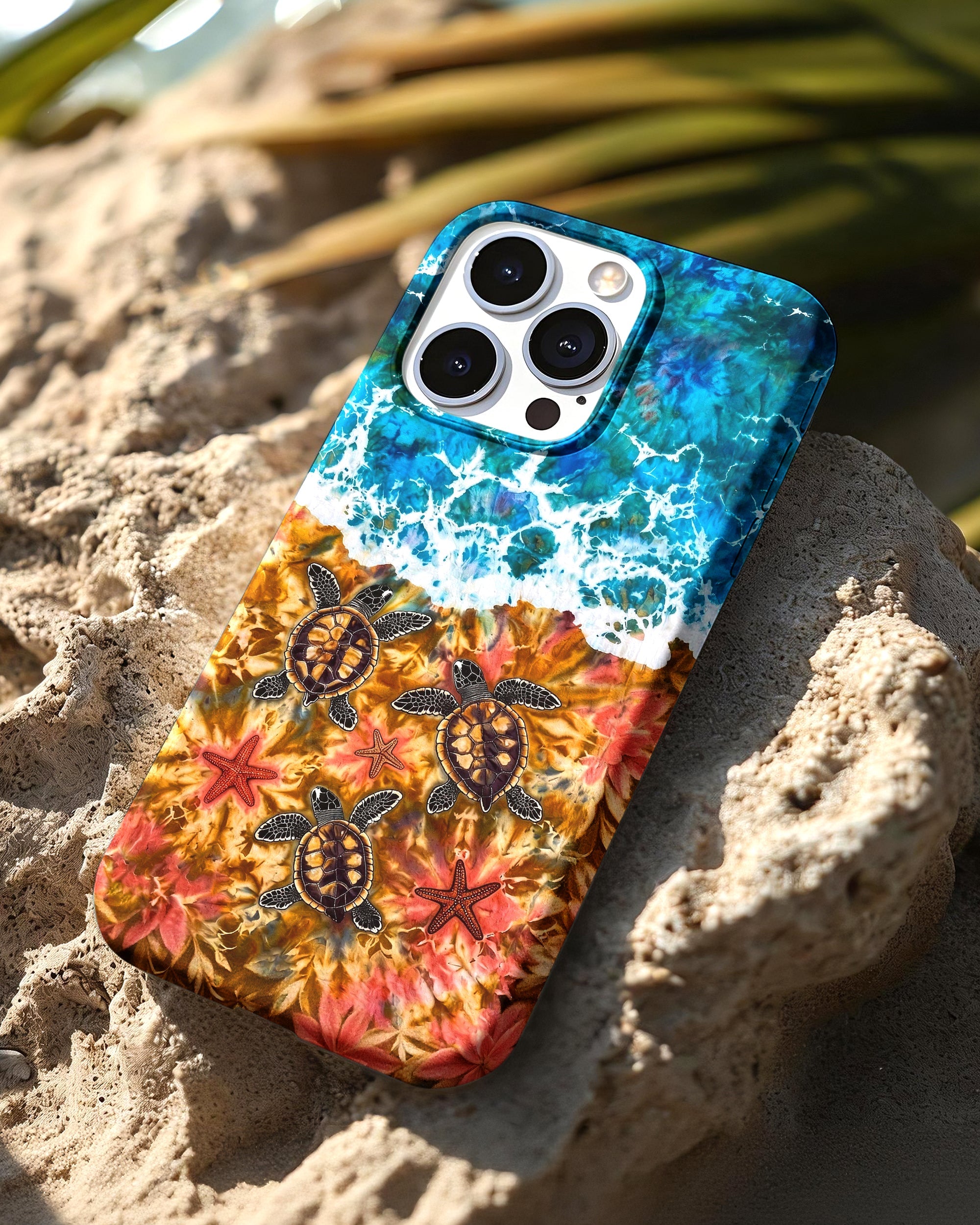 SEA TURTLE SALTY WAVES PHONE CASE  - TLHG1405264