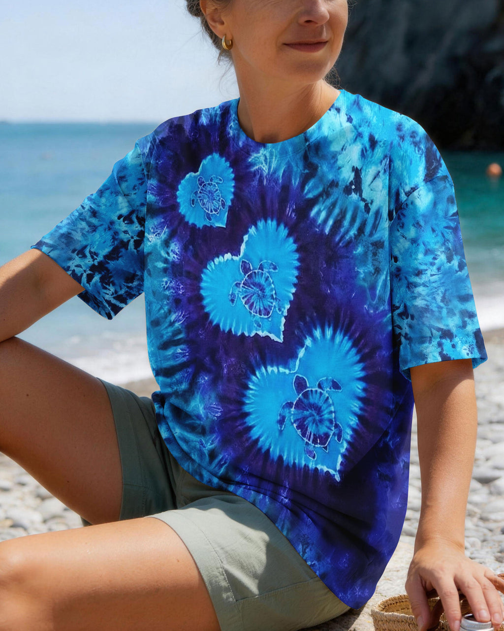 LOVE TURTLE BLUE AQUA ALL OVER PRINT - TYLN2104263