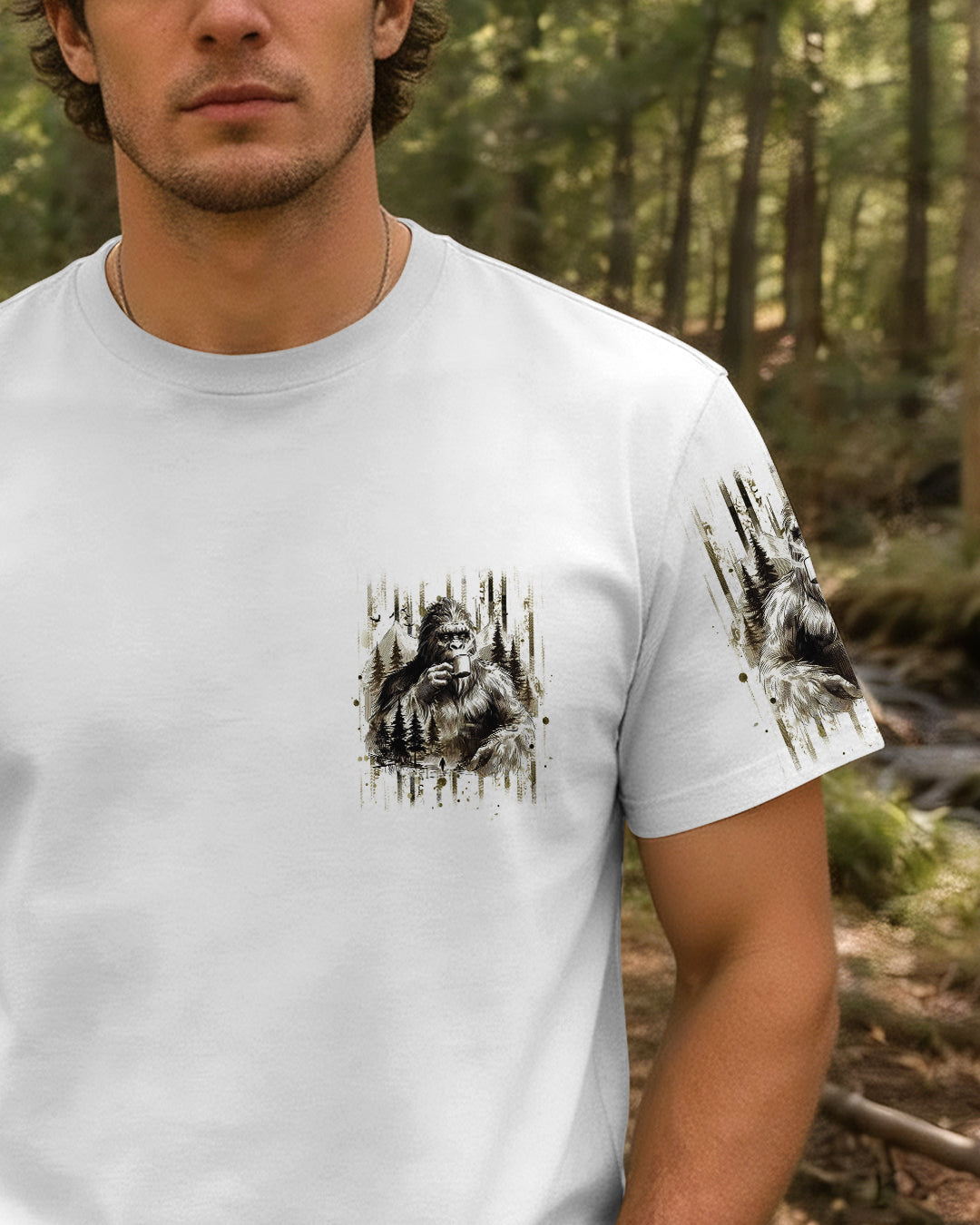 THE CLOSER I GET TO NATURE BIGFOOT ALL OVER PRINT - TLHG0106262