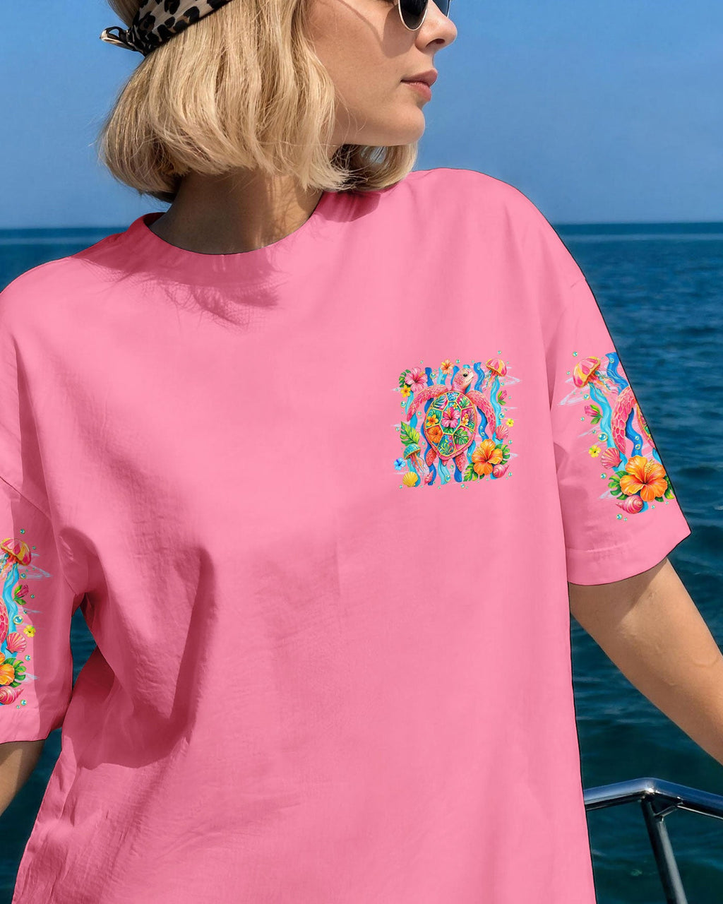 WAVES AND WONDER TURTLE ALL OVER PRINT -TYLN1506261