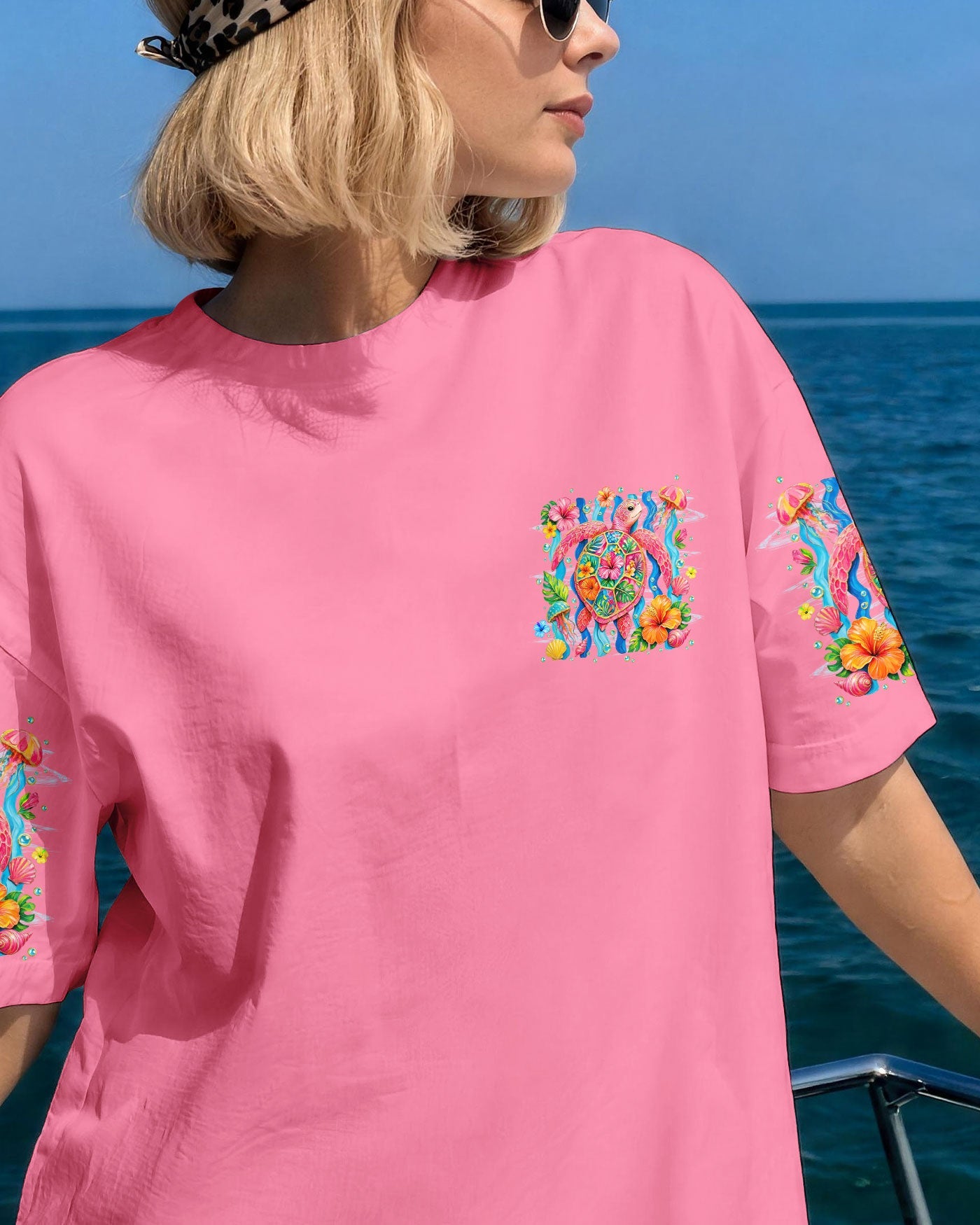 WAVES AND WONDER TURTLE ALL OVER PRINT -TYLN1506261