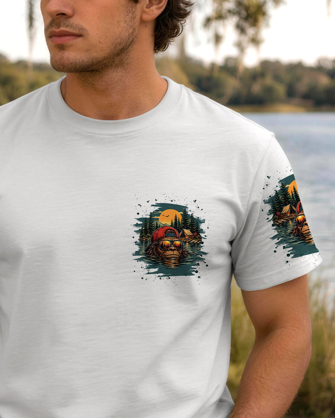 LIFE IS BETTER AT THE LAKE BIGFOOT ALL OVER PRINT   - TLHG2805263