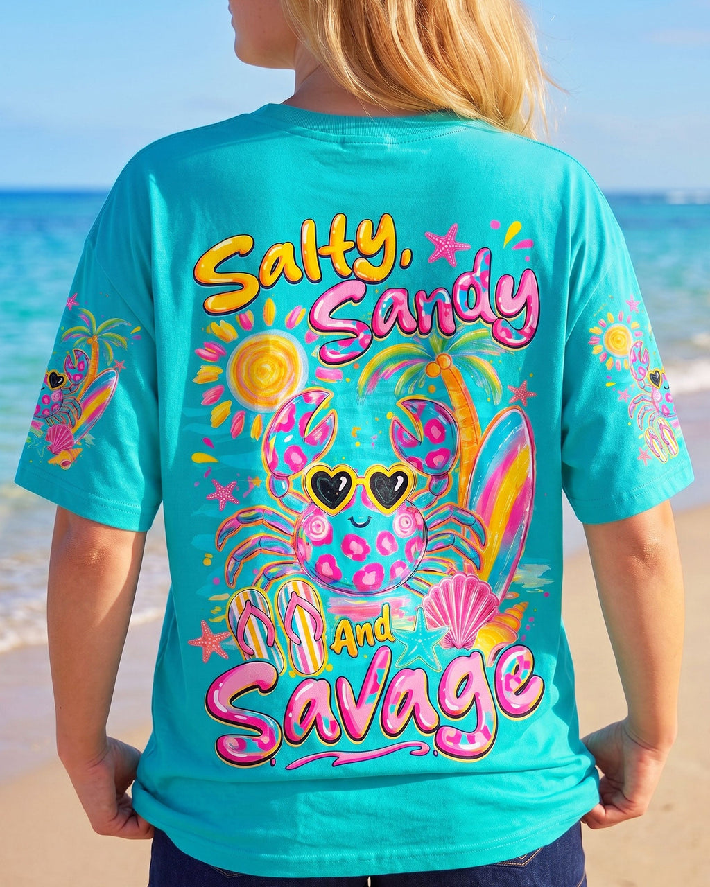 SALTY SANDY AND SAVAGE CRAB ALL OVER PRINT - TYQY1307263