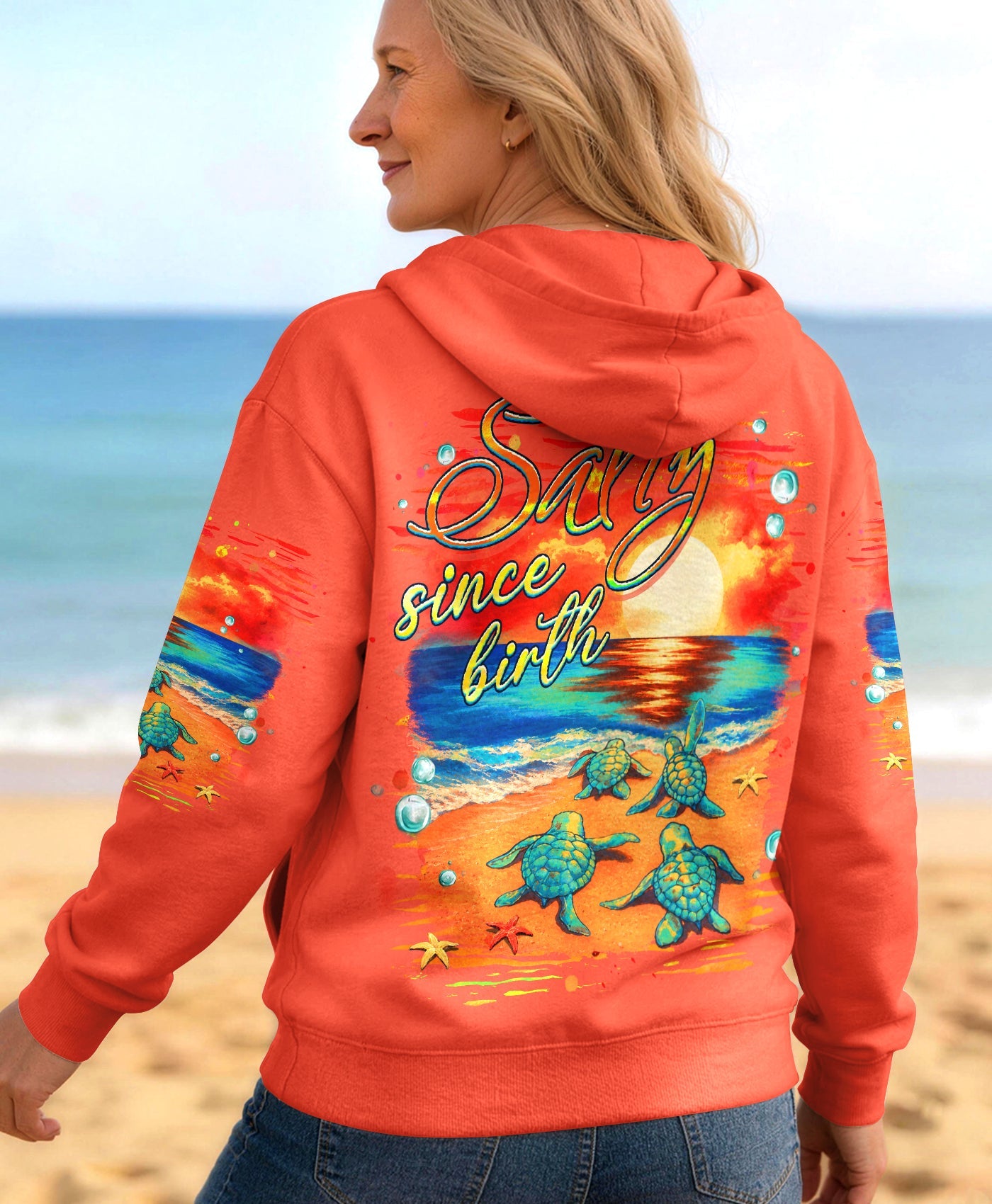 SALTY SINCE BIRTH TURTLE  ALL OVER PRINT - TLHG0506261