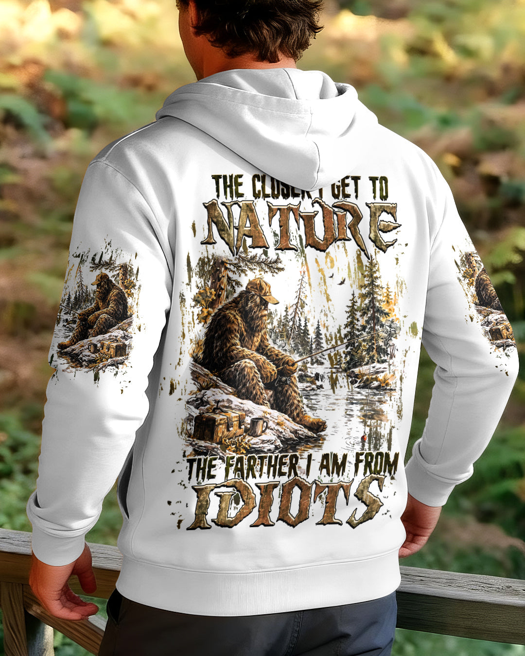 THE CLOSER I GET TO NATURE BIGFOOT ALL OVER PRINT - TLHG0506263