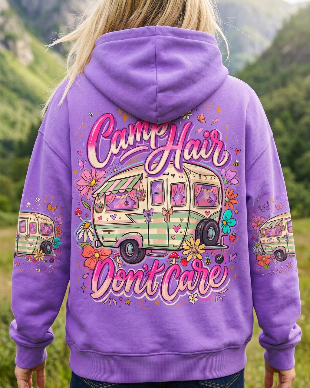 CAMP HAIR DON'T CARE ALL OVER PRINT - TYQY2406261